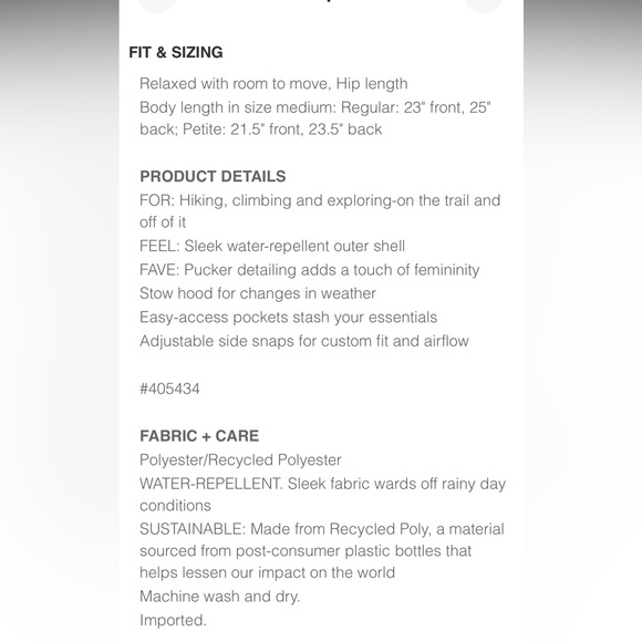 Athleta Point Reyes Jacket - Picture 8 of 8